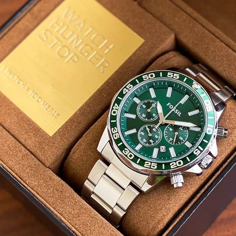 Fossil Bannon Multifunction Green Dial Men's Watch- BQ2492
